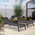 thumbnail image 1 of Costway  2 PCS Patio Lounge Chair Chaise Recliner Back Adjustable Garden Black, 1 of 10