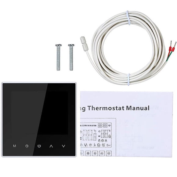 Dalazy Floor Heating Sensor LCD Display Touch Screen Heating Thermostats Temperature Portable Professional Smart Thermostat Type 1