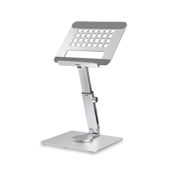 Tablet Stand Folding 360 Degree Rotating Multi-angle Adjustable Desktop Smartphone Bathroom Retractable Aluminum alloy Holder Bracket Accessories Gifts Silver