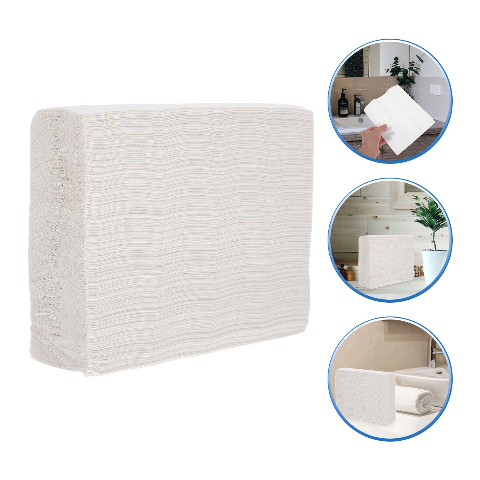 BESTYASH 180Pcs Disposable Bathroom Hand Towels White Absorbent Paper Guest Towels for Hotels