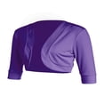 thumbnail image 3 of Cardigan Ouvert pour Femmes à Manches Courtes, Boléro Court en Coton, Chandails Courts, 3 of 6