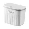 thumbnail image 2 of Lipstore Kitchen Compost Bin Trash Bin Waterproof Rubbish Container Hanging Small Trash White S, 2 of 8