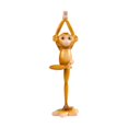 thumbnail image 3 of jifeng Animal Sculpture Collectable Table Centerpiece Tabletop Yoga Monkey Statue Resin Single Leg Stand, 3 of 9