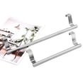 thumbnail image 3 of No-Drill Stainless Steel Towel Bar Magnetic Cabinet Door Back Hanger for Kitchen Rag, Adjustable Length Bathroom Organizer, Rustproof Rail, 3 of 8