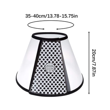 Aqestyerly Collier Universel de Protection pour Animaux, Cône de Léchage, Couvre-Tête Mordeur pour Chats et Chiens, Cône de Récupération Postchirurgie pour Animaux HWRETIE