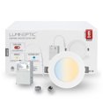 thumbnail image 1 of LUMINEPTIC 6 Inch 100 Pack 5CCT Dimmable Slim Recessed LED Pot Lights, Selectable Colors, Bathroom & Damp Locations, 1 of 6