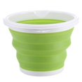 thumbnail image 2 of Large Capacity Foldable Sand Buckets Household Leakproof Buckets Excellent for Gardening House Cleaning  Gray 10L, 2 of 8