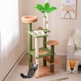 thumbnail image 2 of Gymax 60'' Cat Tree for Indoor Cats Cute Cat Tower w/ Sisal Scratching Posts & Rope, 2 of 10