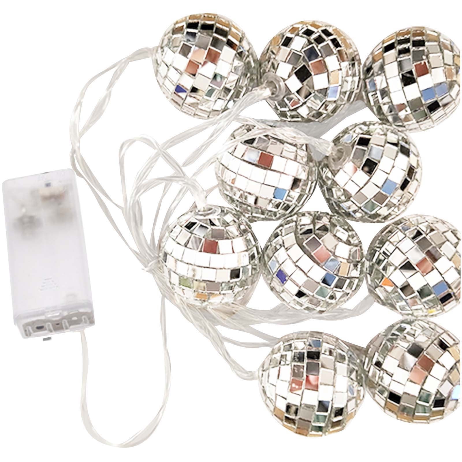 Iumwxz solar lights outdoor 10 Led Lights Mirrors LED Light Strings For Parties Tree Decoration Indoorand Outdoor Terrace Party Garden Children's Bedroom Living Room garden lights patio lights