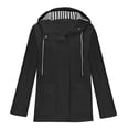 thumbnail image 1 of MeetoTime Manteau de Pluie Imperméable pour Femme Mi-Long à Capuche Coupe-Vent Extérieur Randonnée Imperméable Tailles Régulières et Plus, 1 of 5