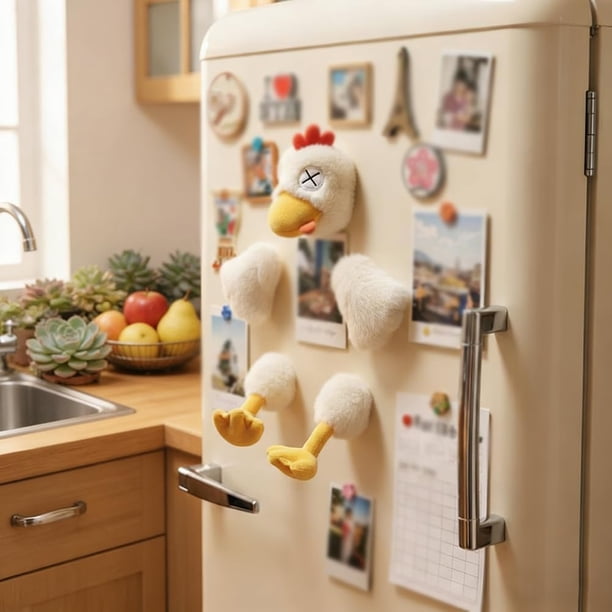 Peluche Canard Magnétique Détachable – 22 Cm, Ultra-doux, Membres Amovibles Avec Aimants, Anti-stress, Déco Bureau, Cadeau Original