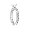 thumbnail image 2 of 2ct Diamond Eternity Semi Mount Engagement Ring 14K White Ring, 2 of 3