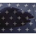 thumbnail image 4 of oneOone Viscose Chiffon Fabric Plus Sign Kasuri Printed Fabric 1 Yard 42 Inch Wide, 4 of 4