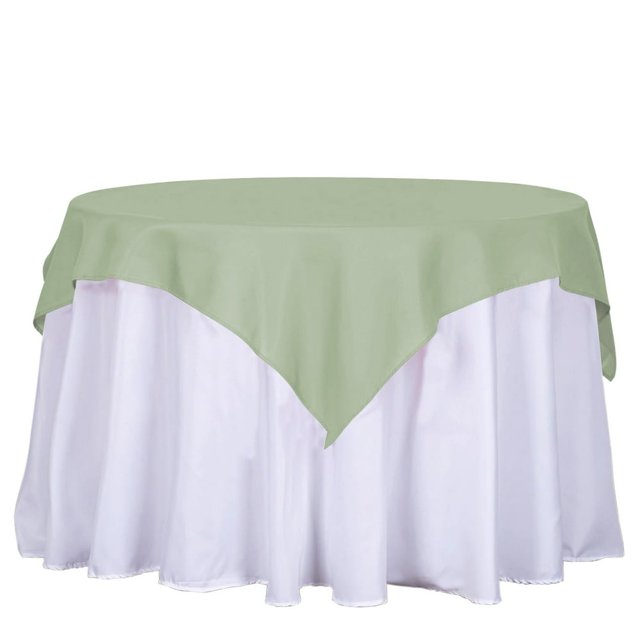 LNGOOR 108” Wholesale Round Tablecloth Polyester Round Table Linens For Wedding Party Banquet Restaurant - WHITE