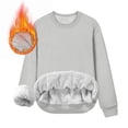 thumbnail image 4 of Hot6sl Économies d'Été Liquidation Blouses & Chemises à Manches Longues Col Rond, Mode Décontractée pour Hommes Couleur Unie Chaleur Facile Blouses Amples à Manches Longues Col Rond, Blouse pour Hommes Gris, TG, 4 of 8