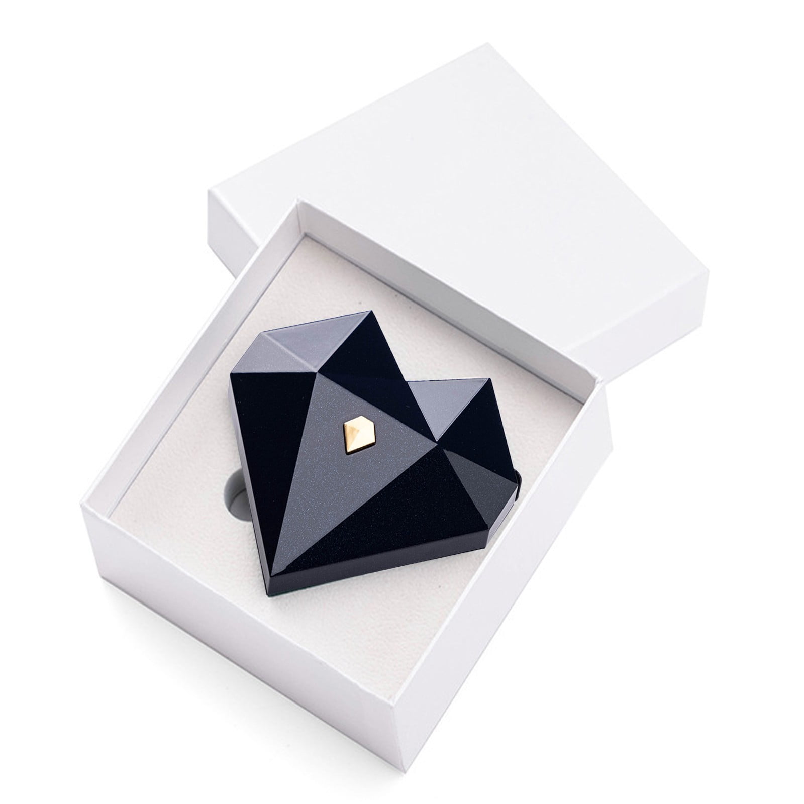 EGNMCR Christmas Decorations, Valentine Day Gift Heart Shaped Diamond Jewelry Box Automatic Open Proposal Surprise Ring Box Jewelry Packaging Storage Box Without Jewelry Ring Boxs