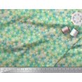 thumbnail image 3 of Soimoi Blue polyester Crepe Fabric Floral Printed Fabric 1 Yard 52 Inch Wide, 3 of 3