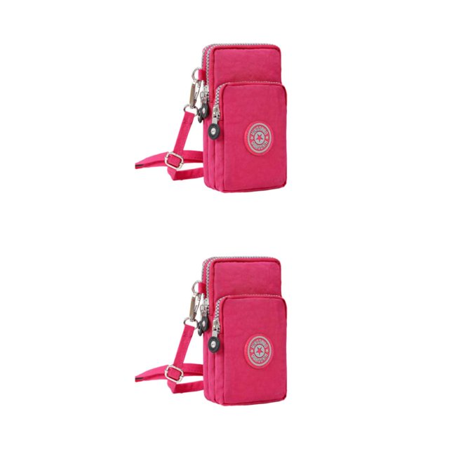Youkk Stylish And Convenient Unisex Shoulder Bag Spacious And Durable Suitable Rose Red 2Set