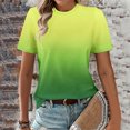 thumbnail image 4 of Jovati Blouse Décontractée à Manches Courtes et Col Rond Imprimée pour Femmes, Mélange de Coton, Tissu Extensible Doux, Tenue d'Été, Longueur Régulière, Style à Enfiler, 4 of 6