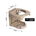 thumbnail image 2 of Foldable Car Cup Holder Portable ABS Beverage Holder Cup Bracket, 2 of 6