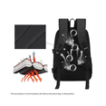 thumbnail image 3 of Multi-Functional Camera Backpack, Waterproof Outdoor Camera Bag for Hiking Travel Sprots-Red,1 x camera bag,Black Red, 3 of 6