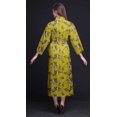 thumbnail image 2 of Bimba Robe Jaune Oiseau Floral et Flowerpecker pour Femmes Robe de Chambre Longue Mariée Préparation Chemise Imprimée Peignoir Filles TG, 2 of 5