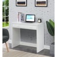thumbnail image 2 of Pemberly Row Contemporary 36-inch Desk with Drawer in White Wood Finish, 2 of 7