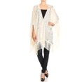 thumbnail image 1 of Womens Oversize Hand Beaded Fringed Sequin Evening Shawl Wrap, 1 of 5