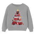 thumbnail image 3 of AJIWYH Chandail à Capuche pour Filles, Imprimé Lettres de Noël Automne et Hiver, Col Rond, Manches Longues, Gris, 9-10 Ans, 3 of 4