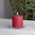 thumbnail image 3 of Chandelles Racines Non Parfumées Timberline Chandelle Pilier, 3 x 3 Pouces, Rouge, 3 of 8