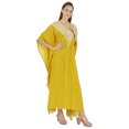 thumbnail image 2 of Moomaya Robe Caftan Imprimée Robe Maxi pour Femmes Tenue de Plage Fête Kimono Couvre-Maillot Caftan, 2 of 6