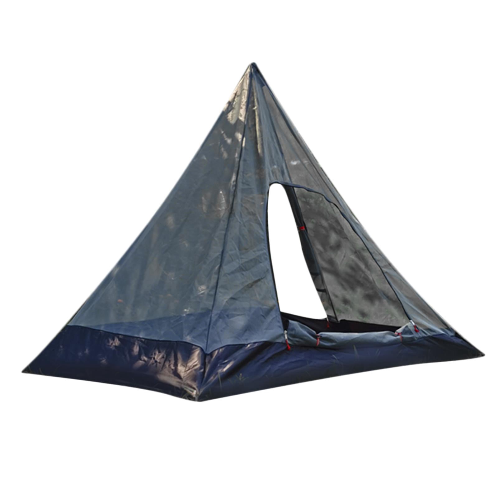 jinwen Pyramid Tent Camping Teepee Mesh Net for Hiking Mountaineering Beach Backpacking