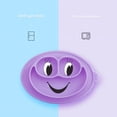 thumbnail image 4 of DEBGFS Silicone Suction Toddler Plates DIY Complementary Food Placemat Suction Cup for Baby Children, Children DIY Plates,Divided Toddler Plates-First Foods   Self-Feeding,Purple, 4 of 7