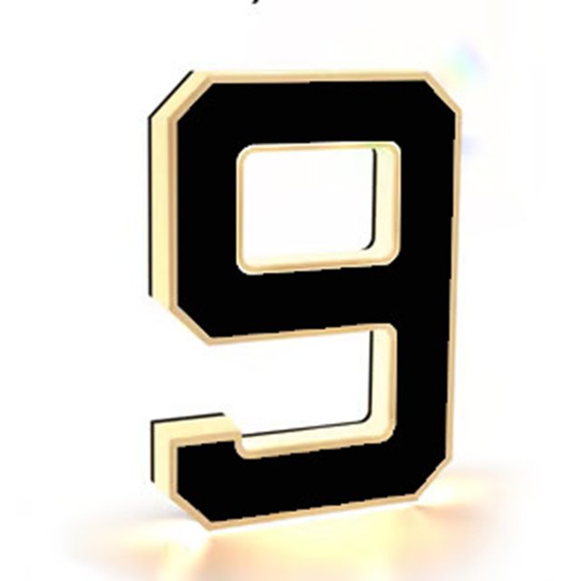 Modern LED Illuminated Number Sign Acrylic Material Outdoor Address Plaque Bright Energy Efficient LED Weather Resistant Easy Installation for Wall Door Home Exterior Decoration