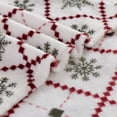 thumbnail image 4 of Holiday Time Plush Throw Blanket Snowflake, 50 in x 60 in, 4 of 9