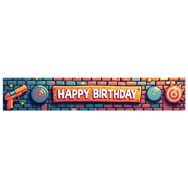 Colorful Arcade Themed Happy Birthday Banner Backdrop Party Decorations for Birthday Party Gaming Themed Events Photography Props Photo Booth Setups