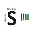 thumbnail image 2 of Big Savings! Three-Dimensional Iron Art Number Sign, House Number Metal Letters, Wall-Mounted Home Address Sign with Screws for Outdoor and Indoor Use, 2 of 5