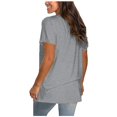 thumbnail image 3 of AMERTEER CieKen Femmes Mignon Visage Bunny Lunettes T-Shirt Imprimé Manches Courtes Col Rond Hauts T-Shirt pour Femmes, 3 of 6