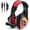 Red, variant on Gaming Headset w/Mic for Xbox One, PS5, PS4, PC, Nintendo Switch playstation 5 - Stereo Bass Headphones - 3.5mm - Lightweight Over Ear Headphones with LED Light, Volume Control, Noise Canceling