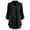 Black, variant on Summer Tops Women Ladies Large Size Button Lace V Neck Long Sleeve Shirt Blous Summer Blouses for Women on Clearance