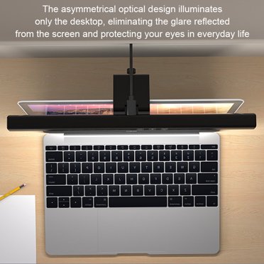 Lampe Suspendue à DEL Dimmable pour Ordinateur, Lumières de Bureau 160 Lm, Barre d'Écran à DEL, 3 Modes, Lampe de Table Réglable, Outils d'Éclairage pour Étude et Lecture, Bureaux, Dortoir