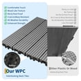 thumbnail image 4 of Garvee 48-Pack 12"x12" Interlocking Composite Deck Tiles for Patio, Balcony, Porch, Poolside, Grey, 4 of 8