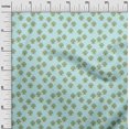 thumbnail image 2 of oneOone Georgette Viscose Baby Blue Fabric Floral & Flying Swan Block Craft Projects Decor Fabric Printed By The Yard 42 Inch Wide, 2 of 4