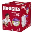 thumbnail image 2 of Huggies Little Movers HuggFit 360° Baby Diapers with 360° Waistband, Size 3-7, Count 136-70, 2 of 8
