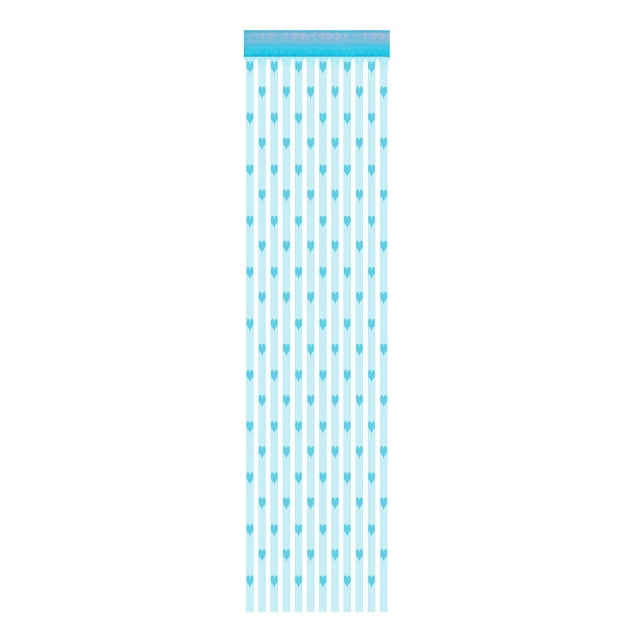 Binwennn Rideau de Douche Lumières 8 Pieds Rideaux Rideaux Assombrissants Porte Fenêtre Séparateur Corde 50x2 00cm Rideau Rideau Voilage Cœur Maison
