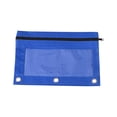 thumbnail image 4 of Dvruxg 2 Pcs Trousse à Crayons, Trousse à Crayons Trois Trous Fermeture Éclair Simple Sac de Rangement Transparent en PVC, Grande Capacité Trousse à Crayons avec Fermeture Éclair Classeur Transparent, 4 of 5
