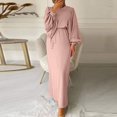 thumbnail image 2 of 2 Pcs Robes Musulmanes pour Femmes Abaya - Robe de Prière de Dubaï, Longue Robe Cardigan Maxi, Confortable et Stylée, 2 of 6