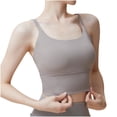 thumbnail image 2 of Timegard Sports Bra for Women Longline Back Ruched Low Impact Athletic Yoga Bras Workout Running Top, 2 of 4