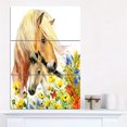 thumbnail image 1 of Design Art - Horse and Foal with Meadow, 1 of 1