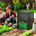 thumbnail image 2 of Outsunny Garden Compost Bin, 80 Gallon Outdoor Compost Container, Green, 2 of 10